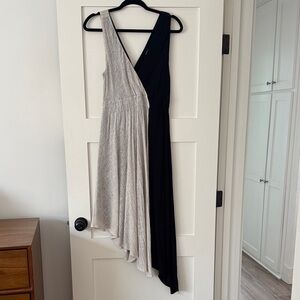 Elegant Black and Cream Women's Dress